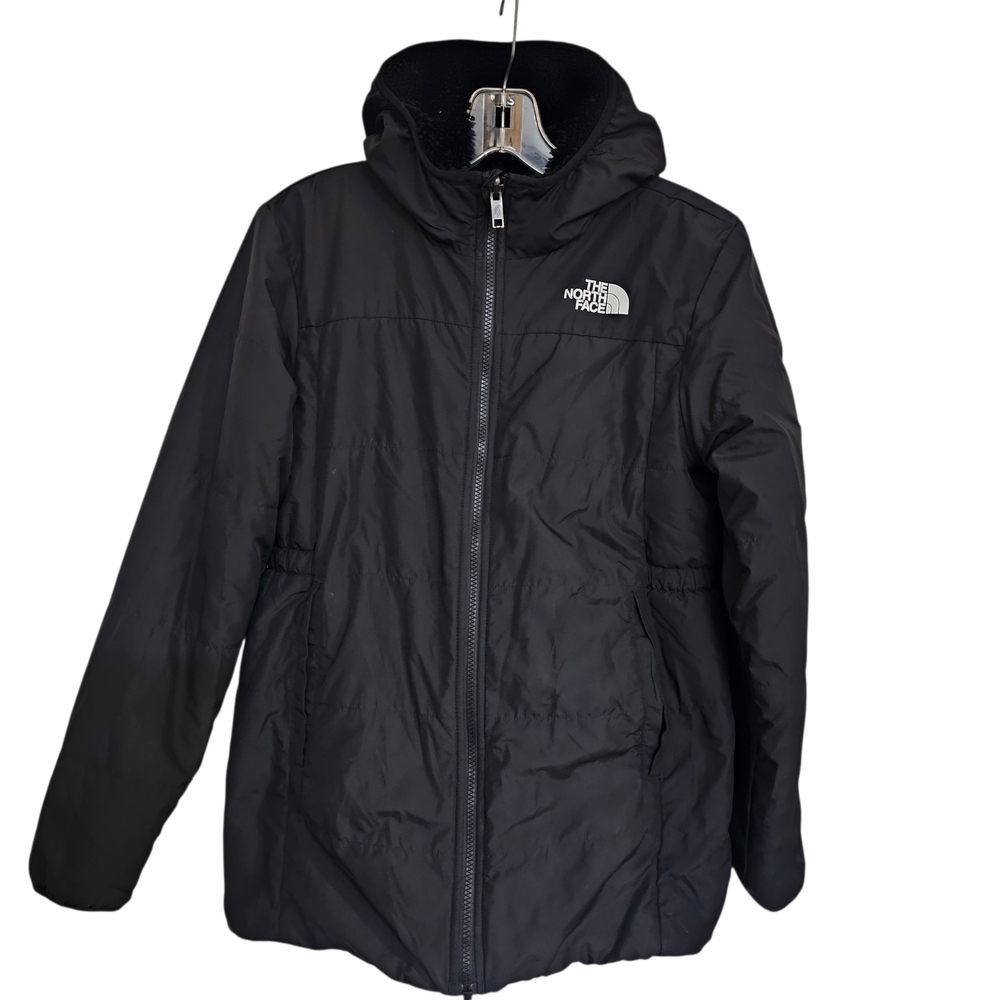 Pre Owned North Face Girls Black Performance Jacket XL (14/16) - Picture 2 of 8